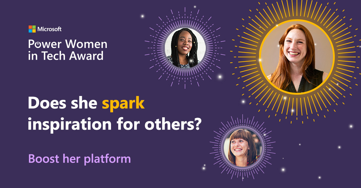  Voisitko sinä olla seuraava Microsoft Power Women in Tech Award -voittaja?