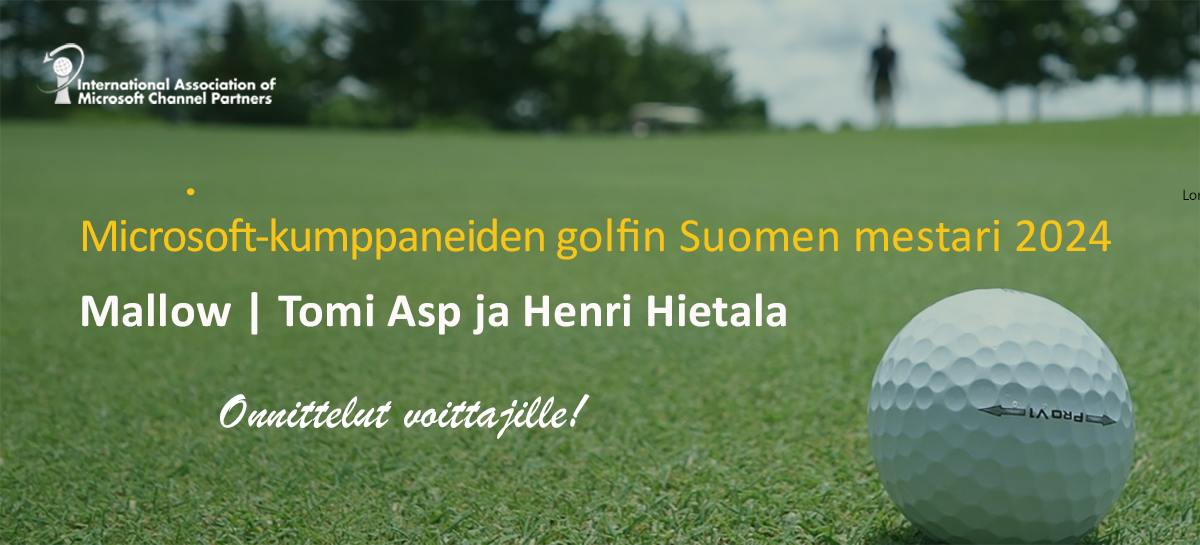 Microsoft-kumppaneiden golfin Suomen mestaruudesta kisattiin Pickalassa